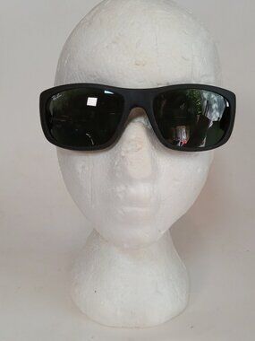 Ray-Ban RB4177 Rectangular Sunglasses Matte Black Frame Polarized Lens 622 58 18